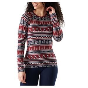 Smartwool Women's Currant Alpine Apres Classic Base Layer Crew Thermal Size L